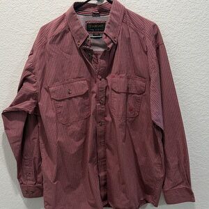Ariat Men's Red Button Down Shirt